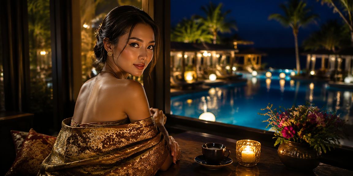 Pengguna memantau akun taruhan dari kafe dengan koneksi aman